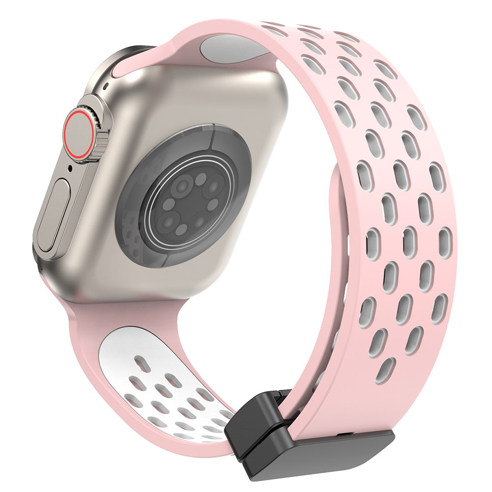 Fortrinligt Silikone Universal Rem passer til Apple Smartwatch - Pink#serie_18