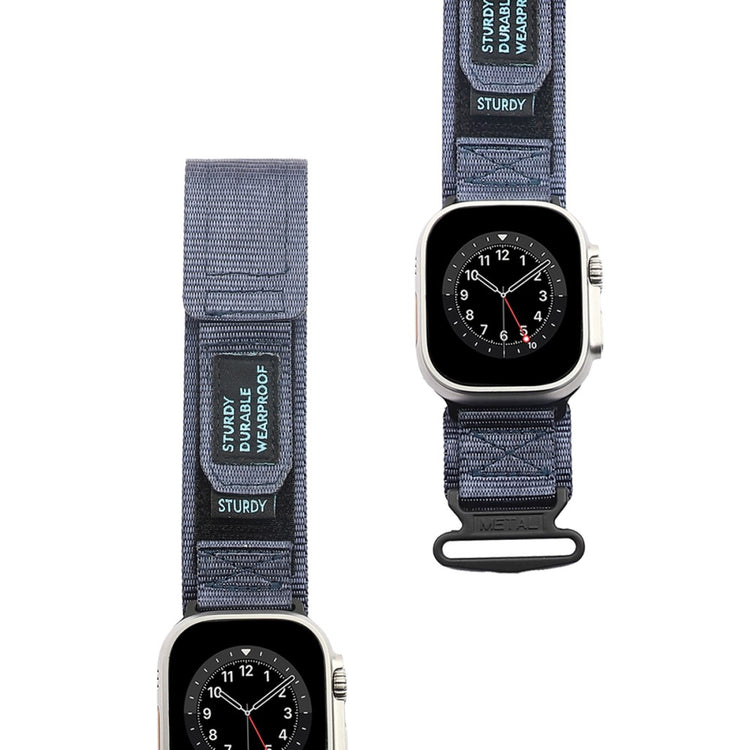 Mega Cool Nylon Universal Rem passer til Apple Smartwatch - Blå#serie_4