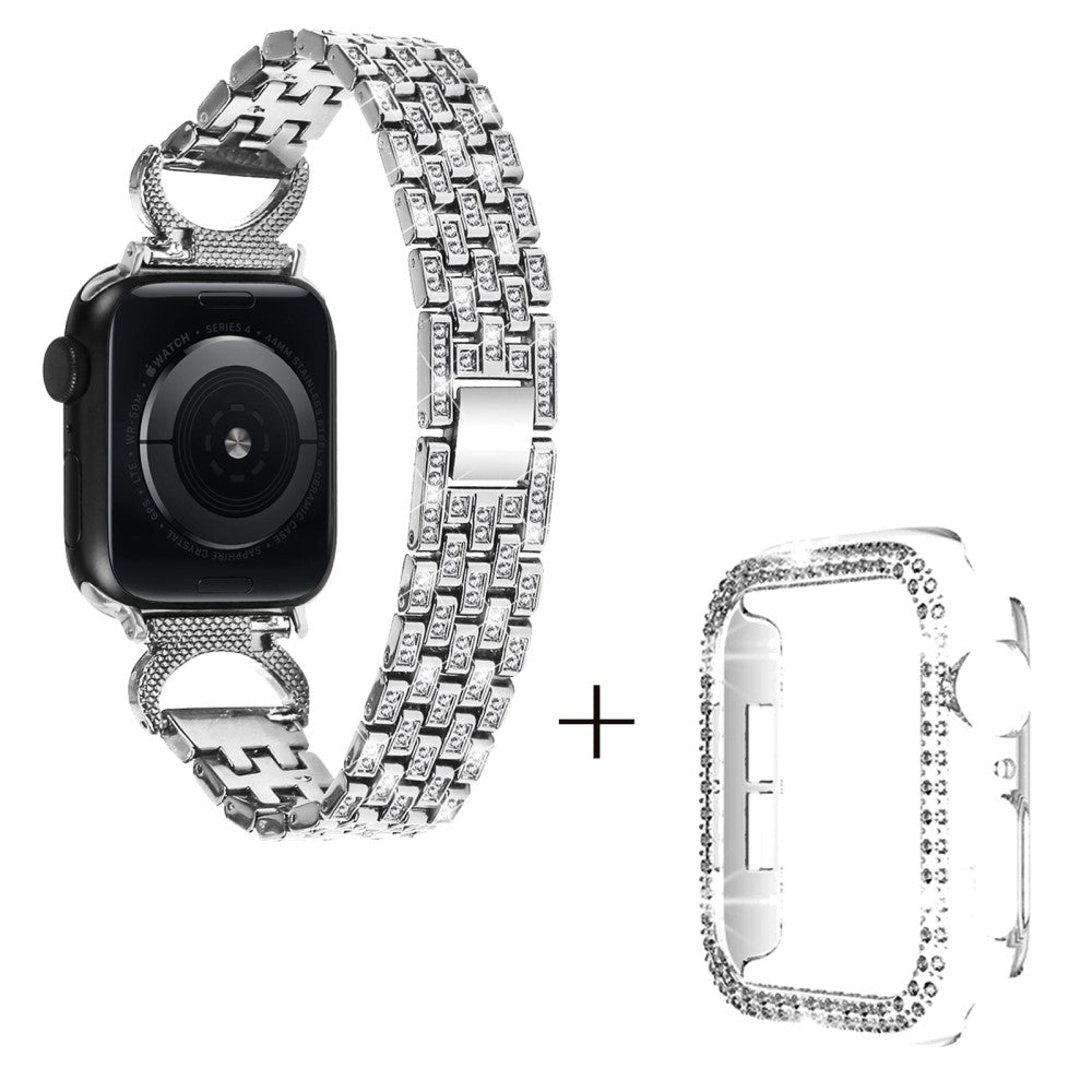 Metal Cover passer til Apple Watch Series 8 (45mm) / Apple Watch Series 7 45mm - Sølv#serie_3