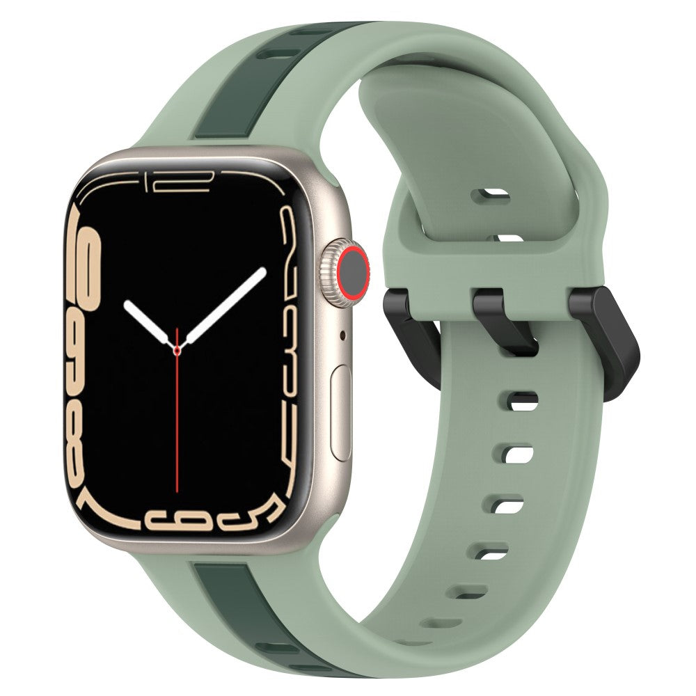 Vildt Elegant Silikone Universal Rem passer til Apple Smartwatch - Grøn#serie_11