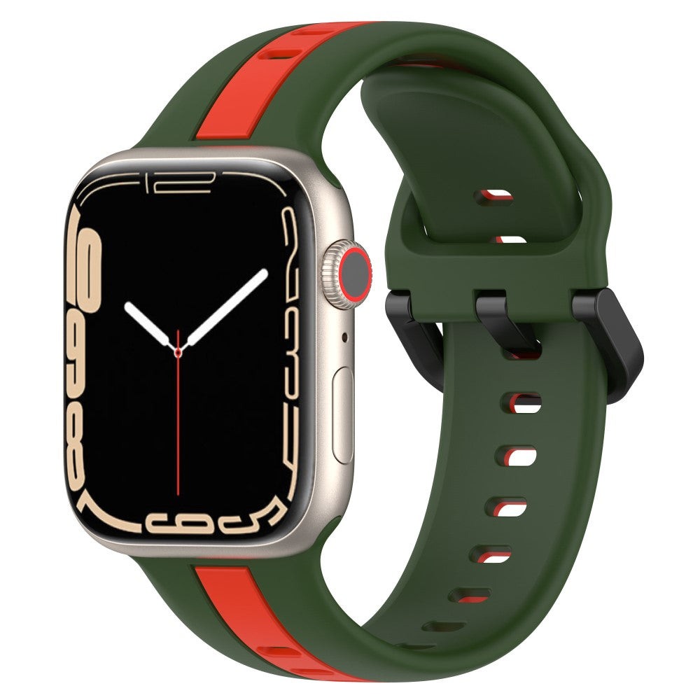 Vildt Elegant Silikone Universal Rem passer til Apple Smartwatch - Grøn#serie_9