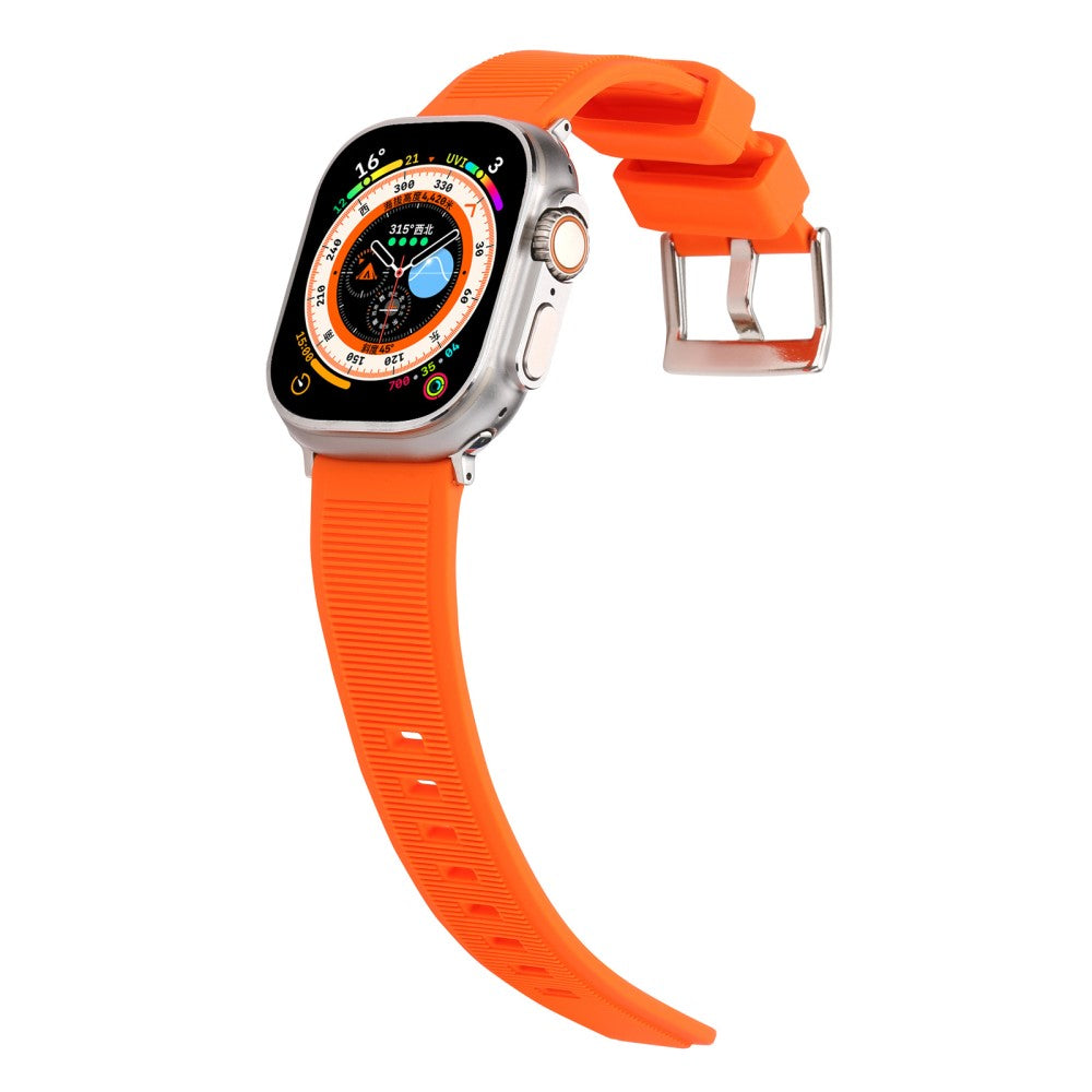 Meget Holdbart Silikone Universal Rem passer til Apple Smartwatch - Orange#serie_1