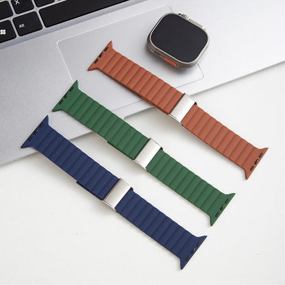 Vildt Sejt Silikone Universal Rem passer til Apple Smartwatch - Hvid#serie_5