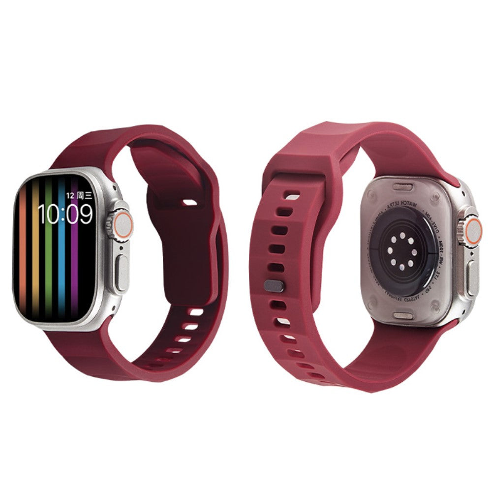 Mega Elegant Silikone Universal Rem passer til Apple Smartwatch - Lilla#serie_14