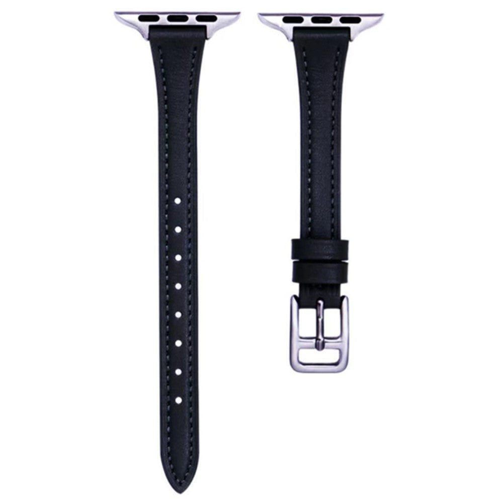 Apple Watch Series 9 45mm / Ultra 2 Genuine leather strap - Black#serie_4
