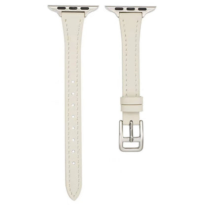 Apple Watch Series 9 45mm / Ultra 2 Genuine leather strap - White#serie_5