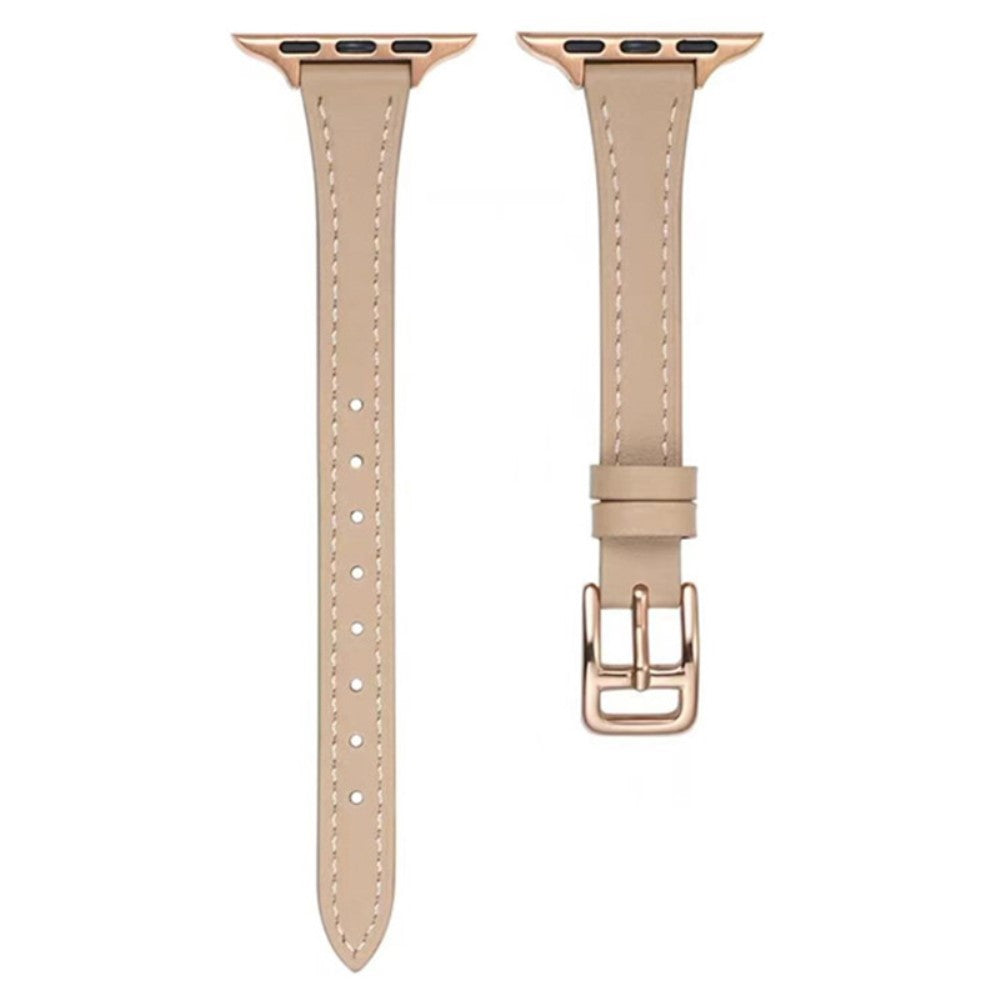 Apple Watch Series 9 45mm / Ultra 2 Genuine leather strap - Apricot#serie_6