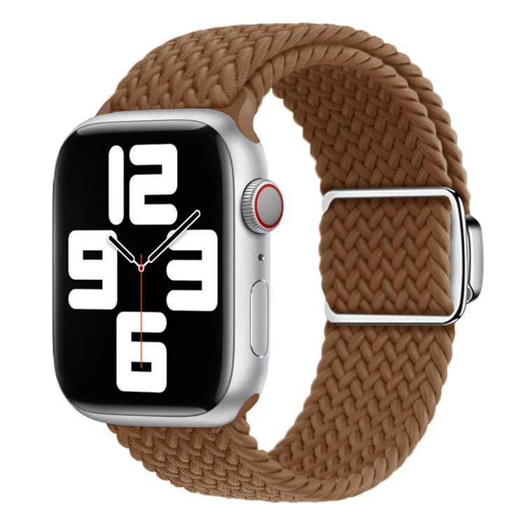 Mega Skøn Metal Og Nylon Universal Rem passer til Apple Smartwatch - Brun#serie_1