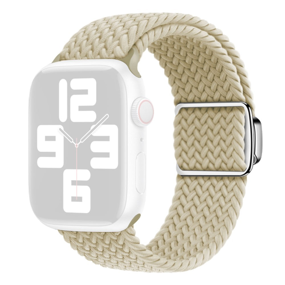 Mega Skøn Metal Og Nylon Universal Rem passer til Apple Smartwatch - Brun#serie_13