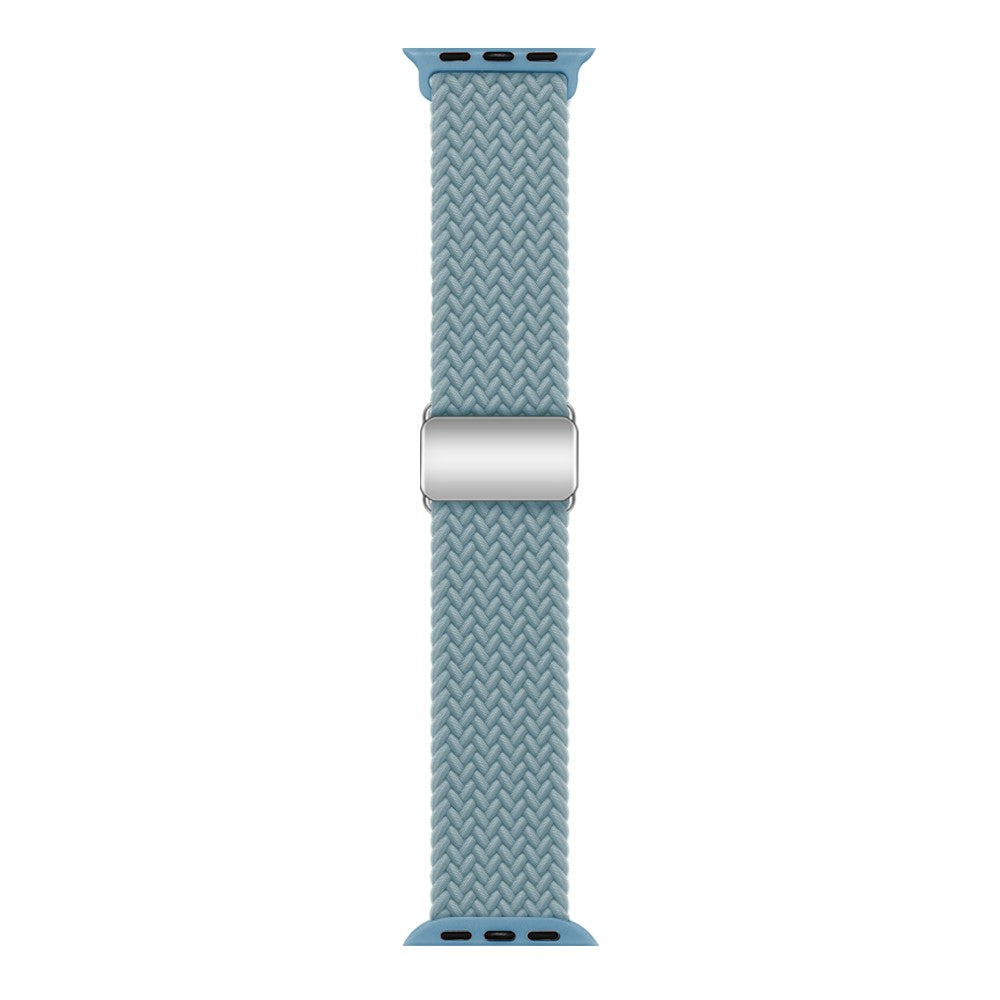 Mega Skøn Metal Og Nylon Universal Rem passer til Apple Smartwatch - Blå#serie_15