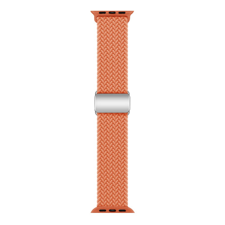 Mega Skøn Metal Og Nylon Universal Rem passer til Apple Smartwatch - Orange#serie_3