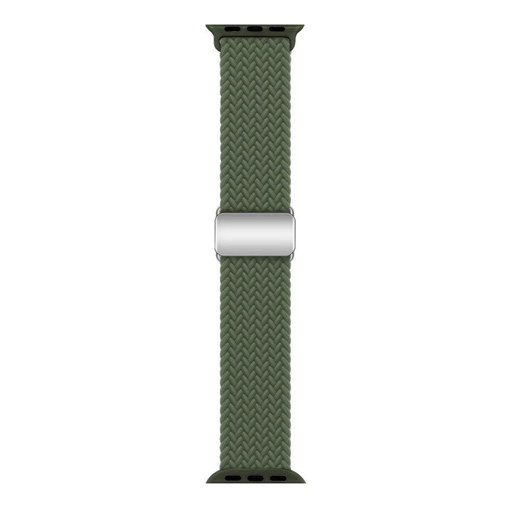 Mega Skøn Metal Og Nylon Universal Rem passer til Apple Smartwatch - Grøn#serie_4