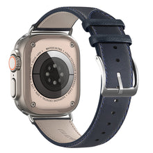 DUX DUCIS YS Apple Watch Series 9 41mm Cowhide leather strap - Blue#serie_2
