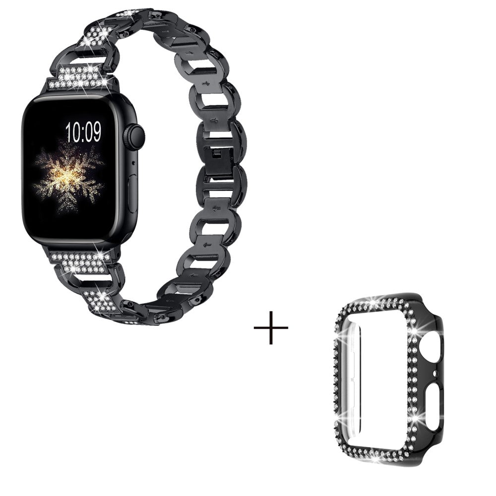 Metal Cover passer til Apple Watch Series 1-3 38mm - Sort#serie_1