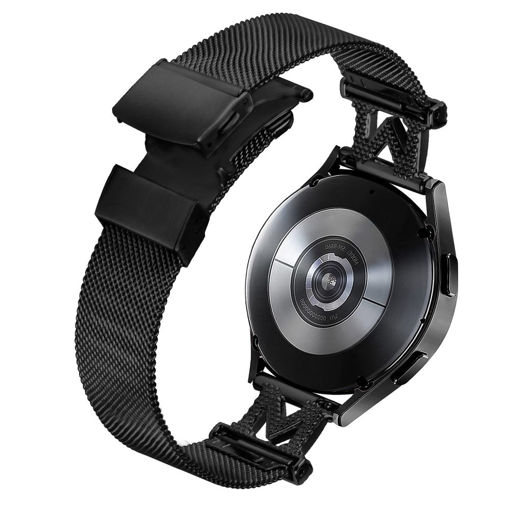 Meget Pænt Metal Og Rhinsten Universal Rem passer til Smartwatch - Sort#serie_027