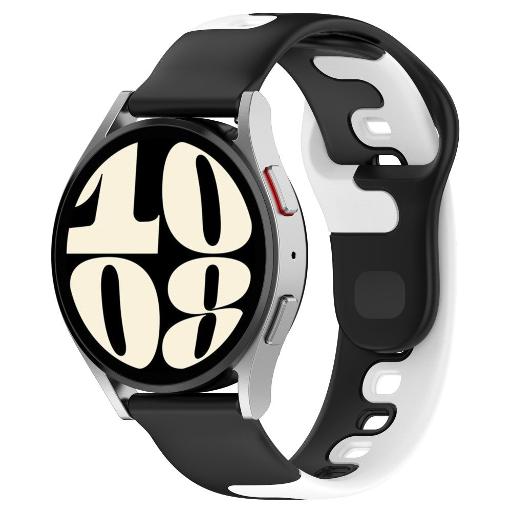 Mega Hårdfør Silikone Universal Rem passer til Smartwatch - Hvid#serie_3