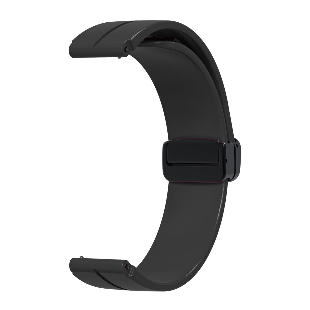 Helt Vildt Sejt Silikone Universal Rem passer til Smartwatch - Sort#serie_1