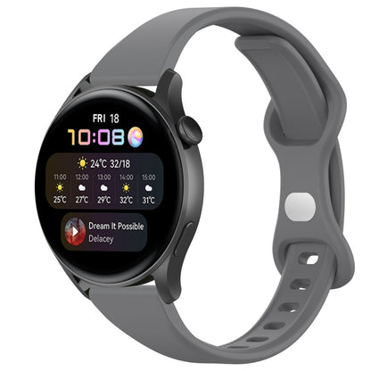 Superflot Silikone Universal Rem passer til Smartwatch - Sølv#serie_3
