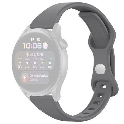 Superflot Silikone Universal Rem passer til Smartwatch - Sølv#serie_3