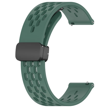 Vildt Smuk Metal Og Silikone Universal Rem passer til Smartwatch - Grøn#serie_11