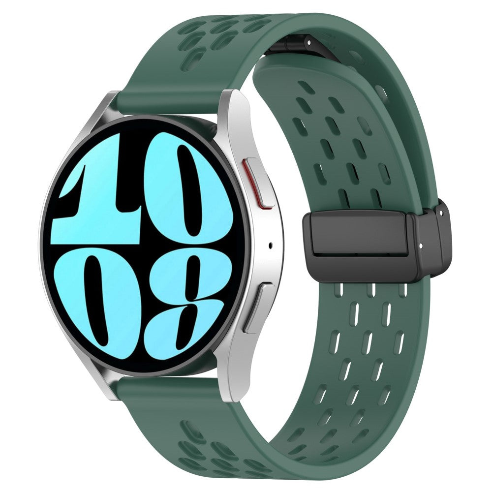 Vildt Smuk Metal Og Silikone Universal Rem passer til Smartwatch - Grøn#serie_11