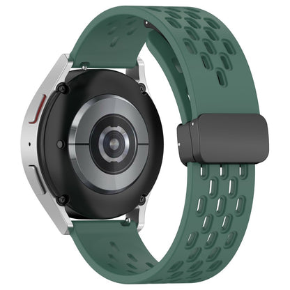 22mm simple silicone strap for Samsung and Huawei watch - Dark Green#serie_11