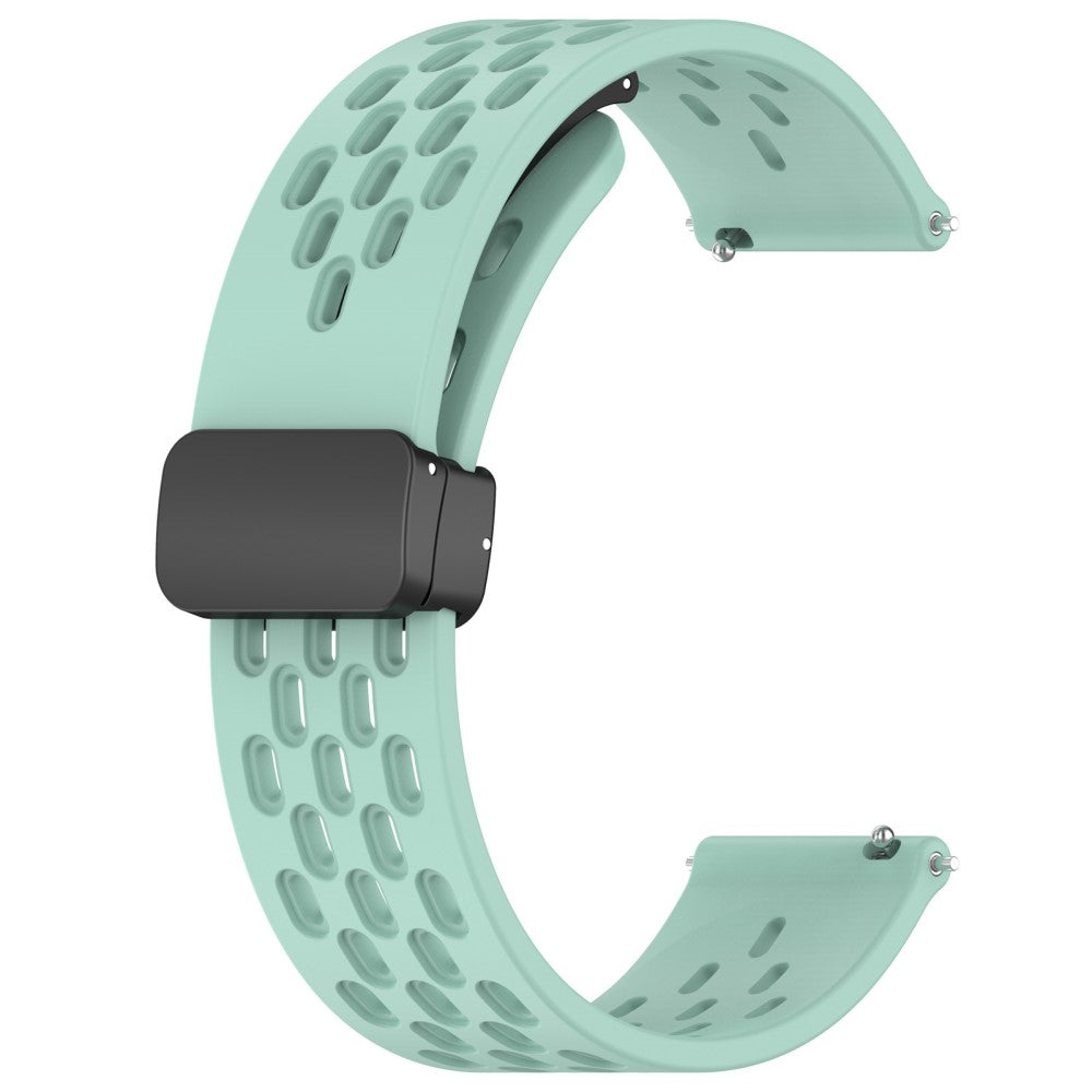Vildt Smuk Metal Og Silikone Universal Rem passer til Smartwatch - Grøn#serie_12