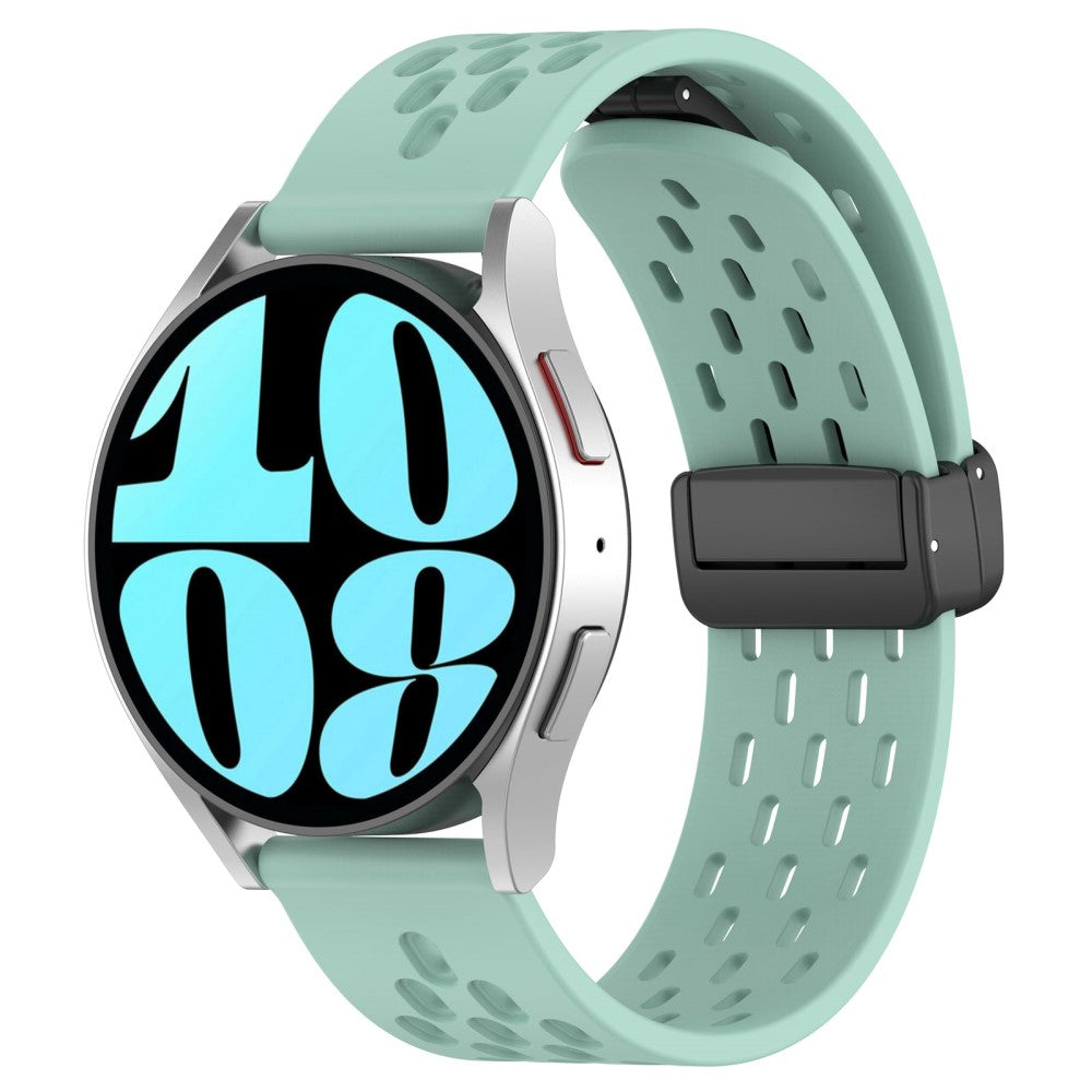 Vildt Smuk Metal Og Silikone Universal Rem passer til Smartwatch - Grøn#serie_12