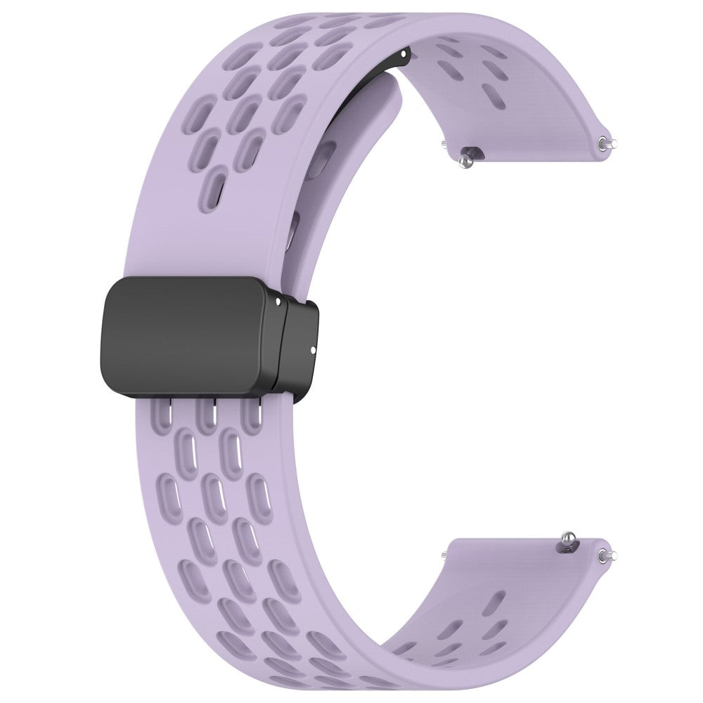 Vildt Smuk Metal Og Silikone Universal Rem passer til Smartwatch - Lilla#serie_14