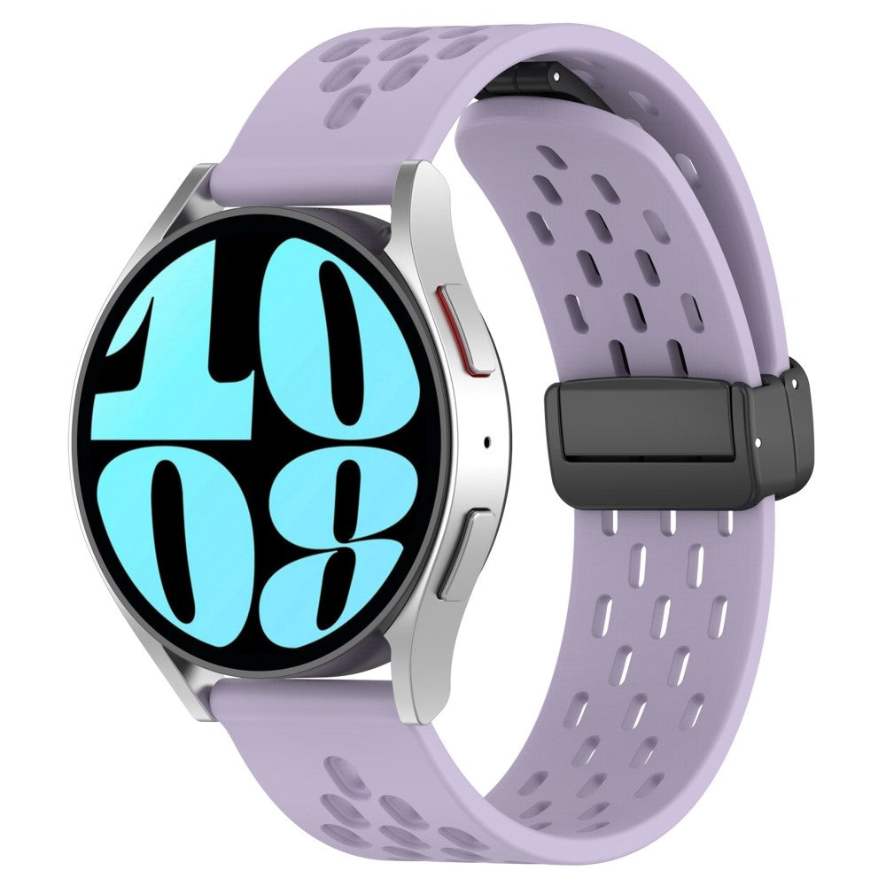 Vildt Smuk Metal Og Silikone Universal Rem passer til Smartwatch - Lilla#serie_14