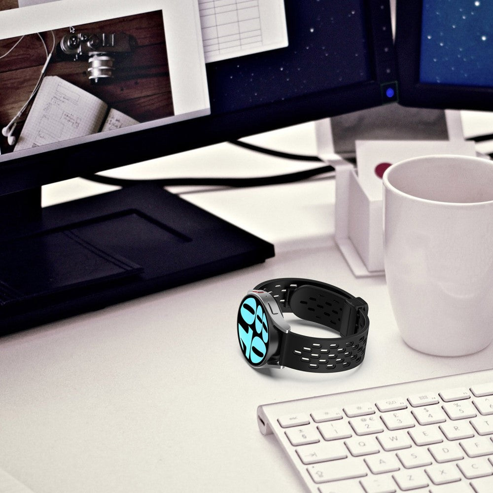 Vildt Smuk Metal Og Silikone Universal Rem passer til Smartwatch - Lilla#serie_14