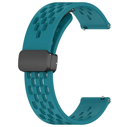 Vildt Smuk Metal Og Silikone Universal Rem passer til Smartwatch - Grøn#serie_3