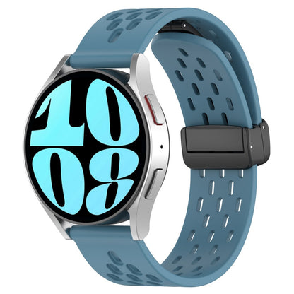 Vildt Smuk Metal Og Silikone Universal Rem passer til Smartwatch - Blå#serie_4