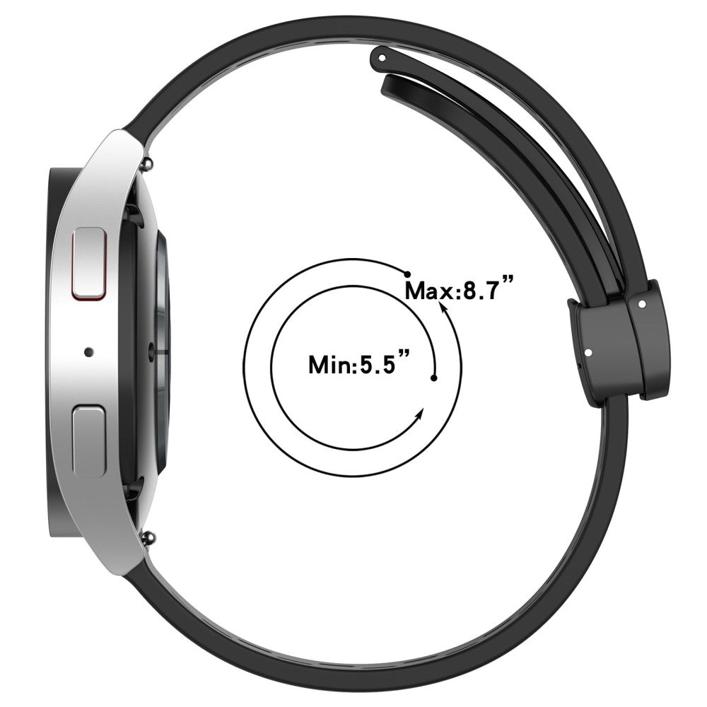 Vildt Smuk Metal Og Silikone Universal Rem passer til Smartwatch - Pink#serie_8
