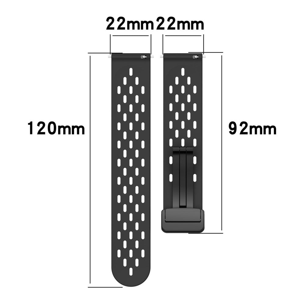 22mm simple silicone strap for Samsung and Huawei watch - Light Pink#serie_8