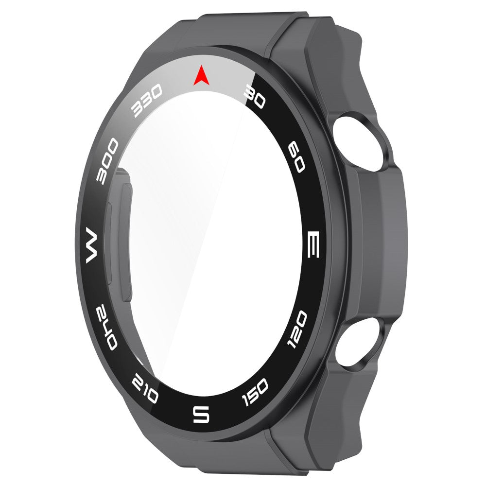 Vildt Godt Cover med Skærmbeskytter i Plastik og Hærdet Glas passer til Huawei Watch Ultimate - Sølv#serie_3