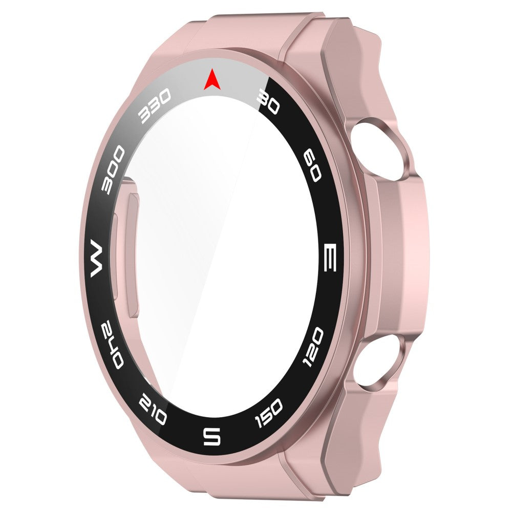 Vildt Godt Cover med Skærmbeskytter i Plastik og Hærdet Glas passer til Huawei Watch Ultimate - Pink#serie_4