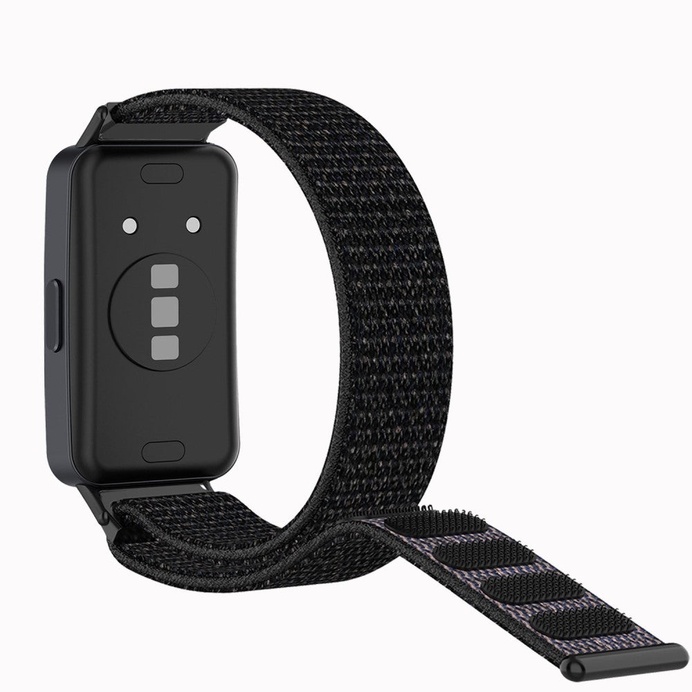 Super Fantastisk Nylon Rem passer til Huawei Band 8 - Sort#serie_4