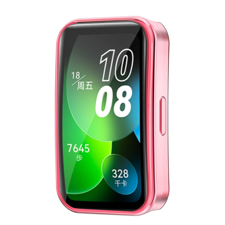 Rigtigt Flot Silikone Cover passer til Huawei Band 8 - Pink#serie_1