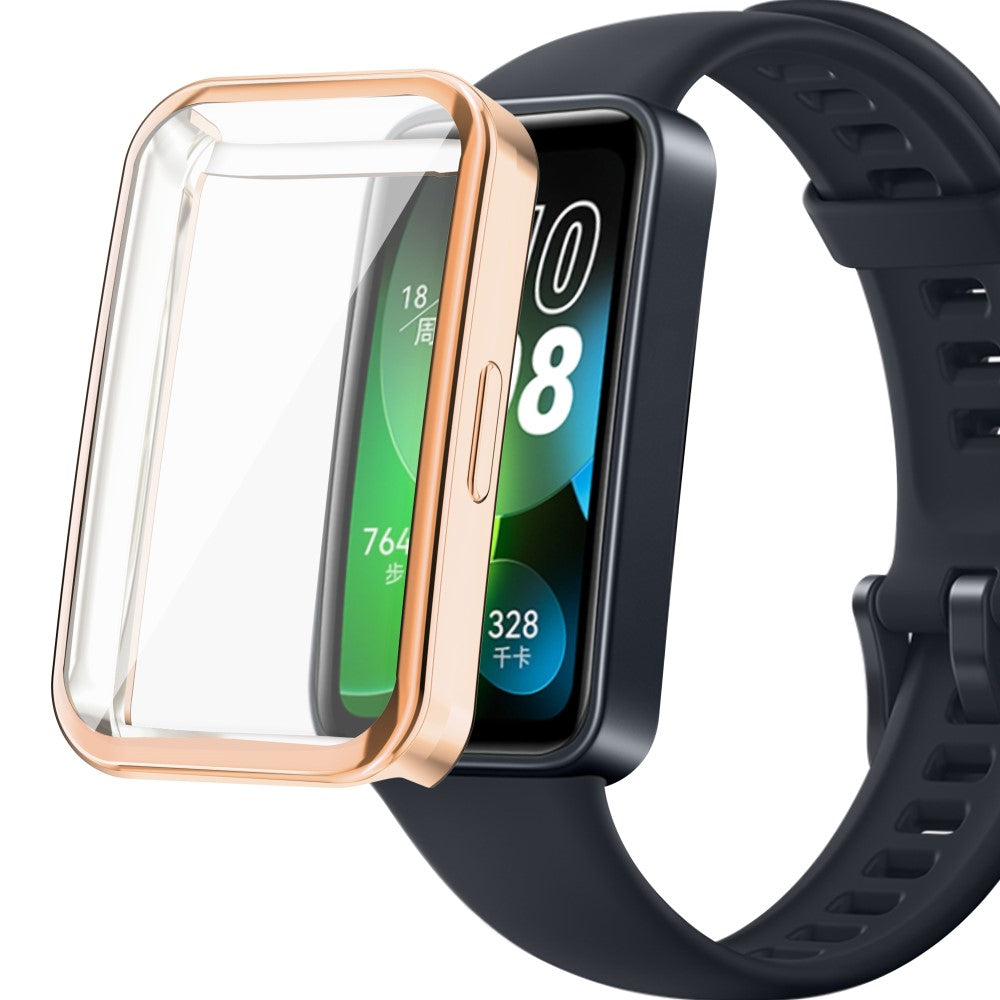 Rigtigt Flot Silikone Cover passer til Huawei Band 8 - Pink#serie_4