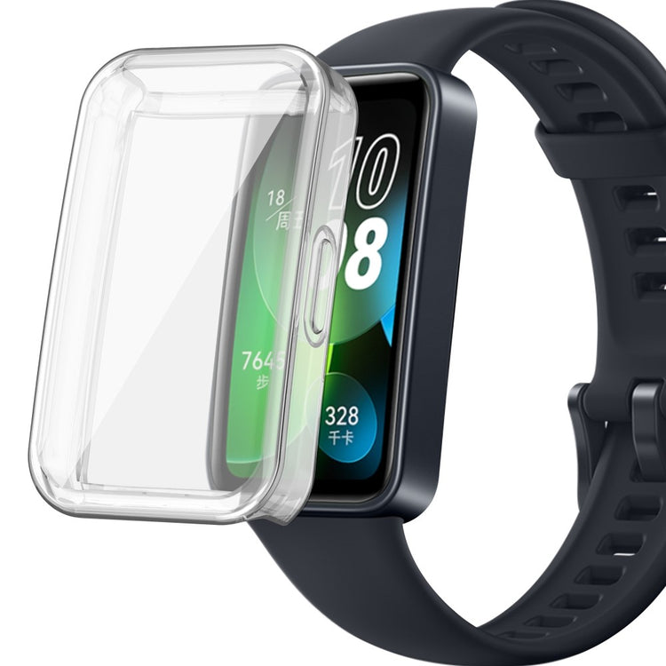 Rigtigt Flot Silikone Cover passer til Huawei Band 8 - Gennemsigtig#serie_5