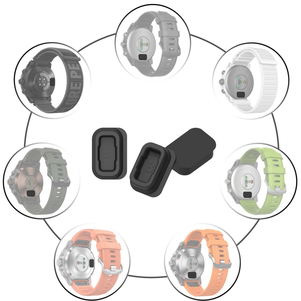 Super Pænt Silikone Cover passer til Coros Smartwatch - Sort#serie_1