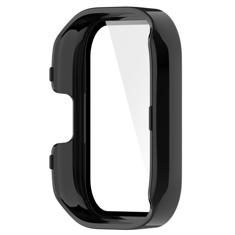 Meget Fint Xiaomi Redmi Band 3 Cover med Skærmbeskytter i Plastik og Hærdet Glas - Sort#serie_1