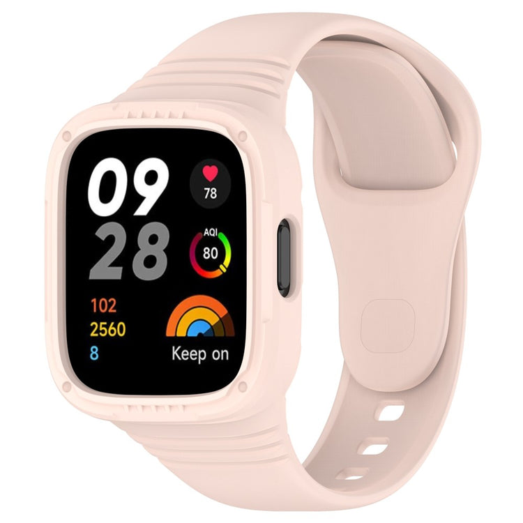 Vildt Elegant Silikone Rem passer til Xiaomi Redmi Watch 3 - Pink#serie_6