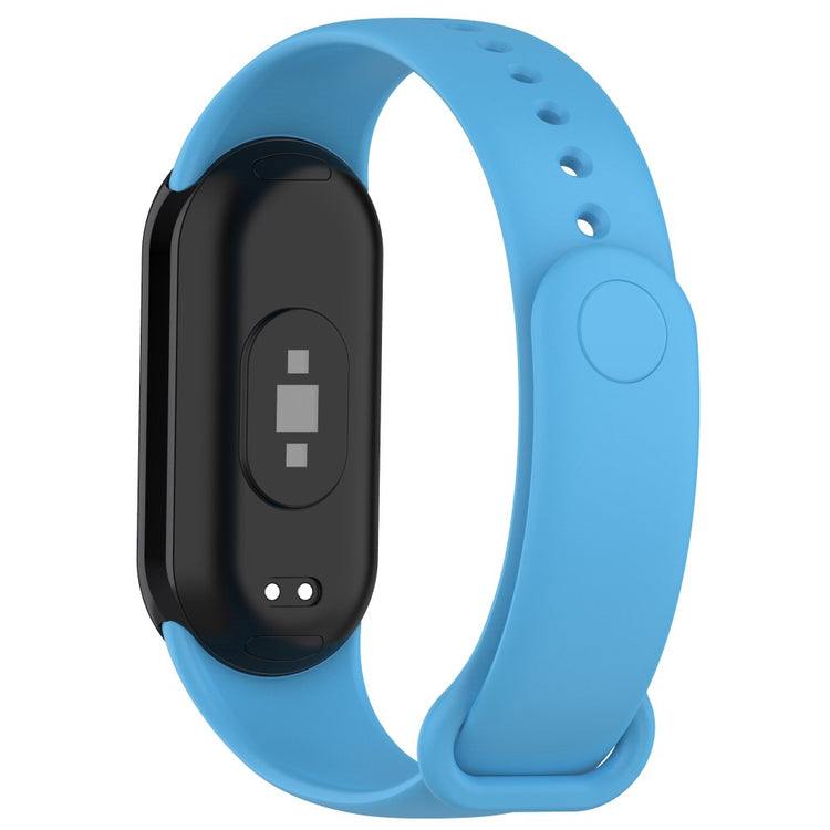 Super Fed Silikone Rem passer til Xiaomi Smart Band 8 - Blå#serie_10