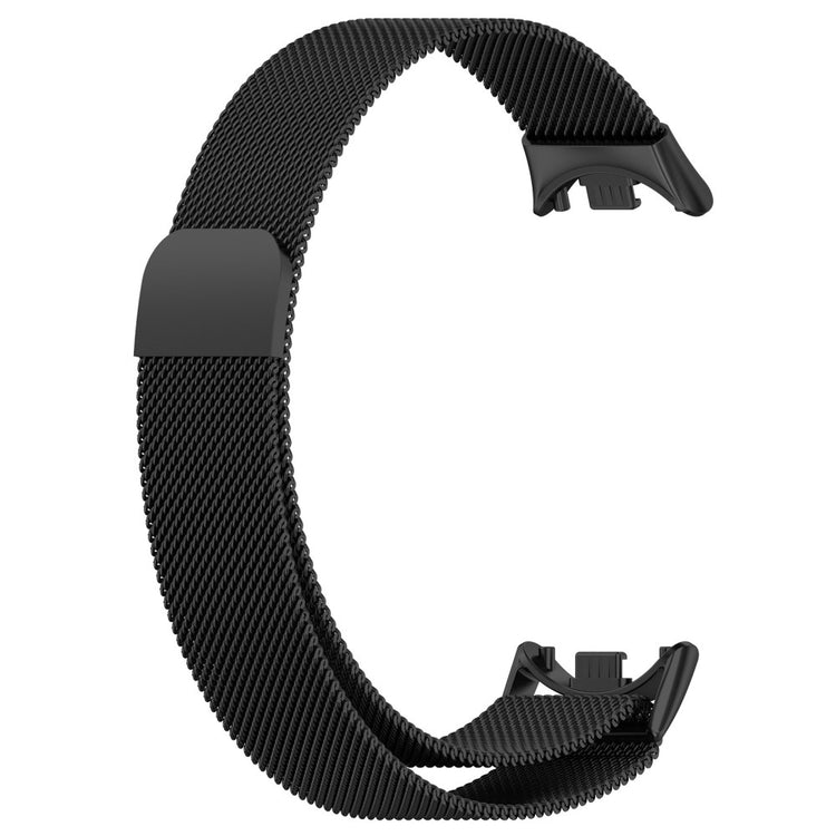 Vildt Nydelig Metal Rem passer til Xiaomi Smart Band 8 - Sort#serie_1