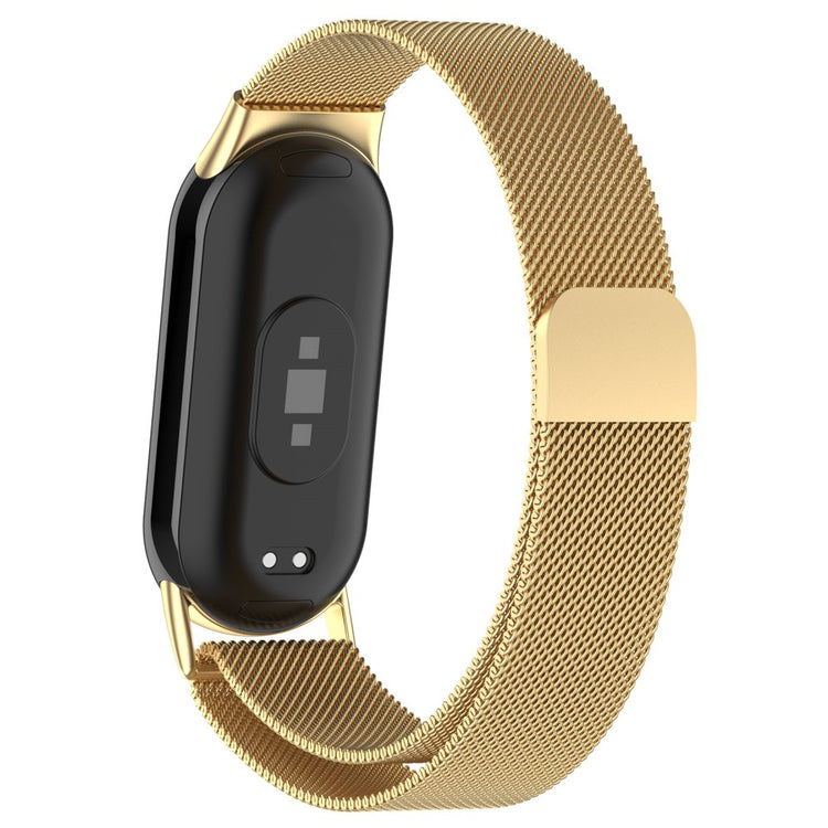 Vildt Nydelig Metal Rem passer til Xiaomi Smart Band 8 - Guld#serie_2