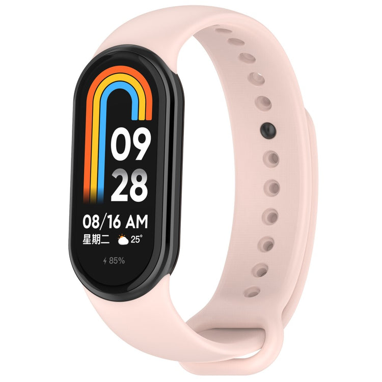 Vildt Flot Silikone Rem passer til Xiaomi Smart Band 8 - Pink#serie_10