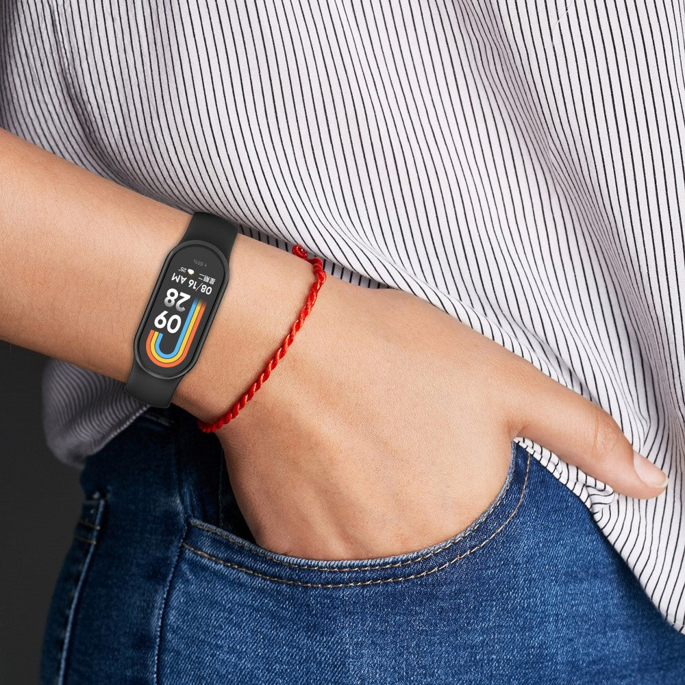 Vildt Flot Silikone Rem passer til Xiaomi Smart Band 8 - Grøn#serie_3