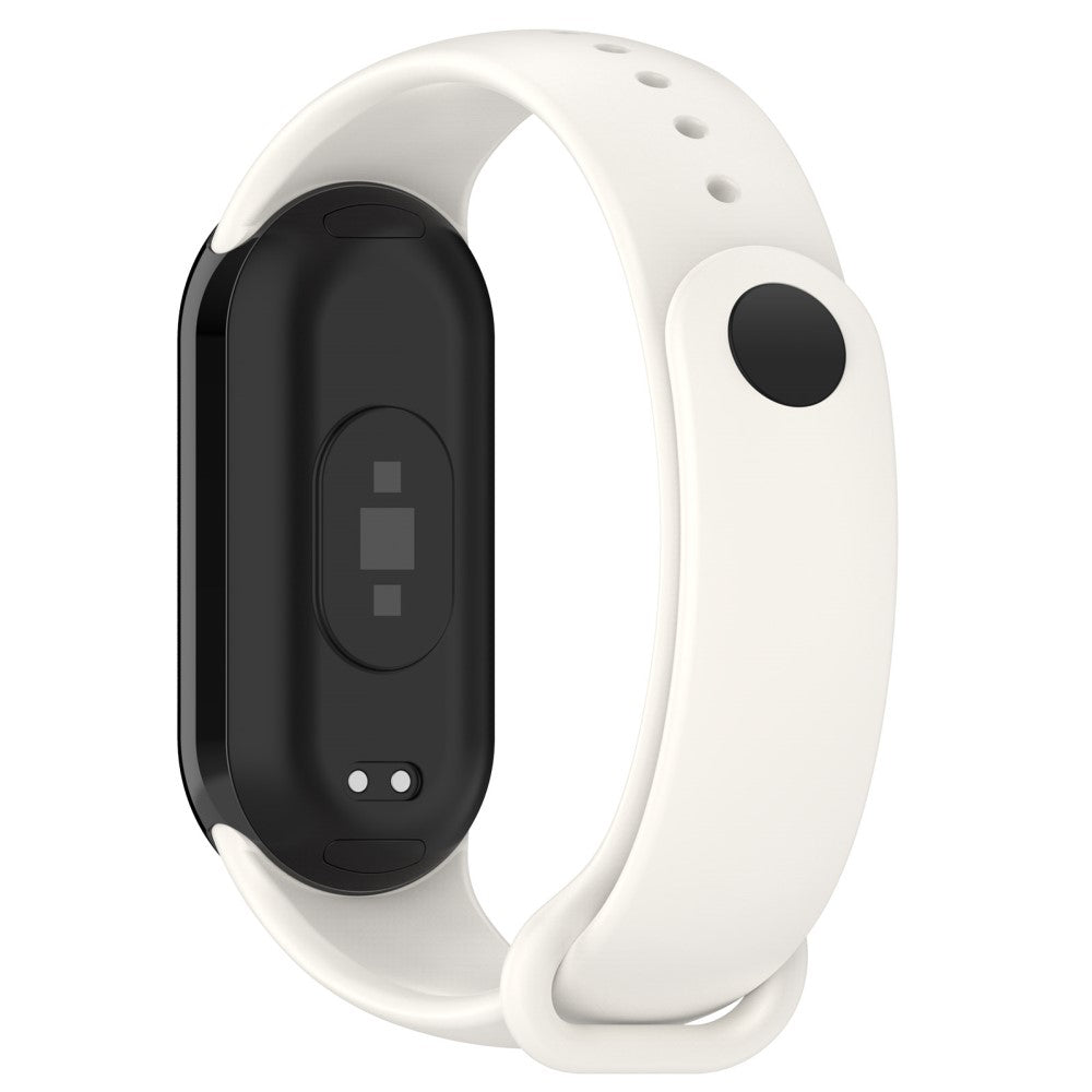 Vildt Flot Silikone Rem passer til Xiaomi Smart Band 8 - Beige#serie_7